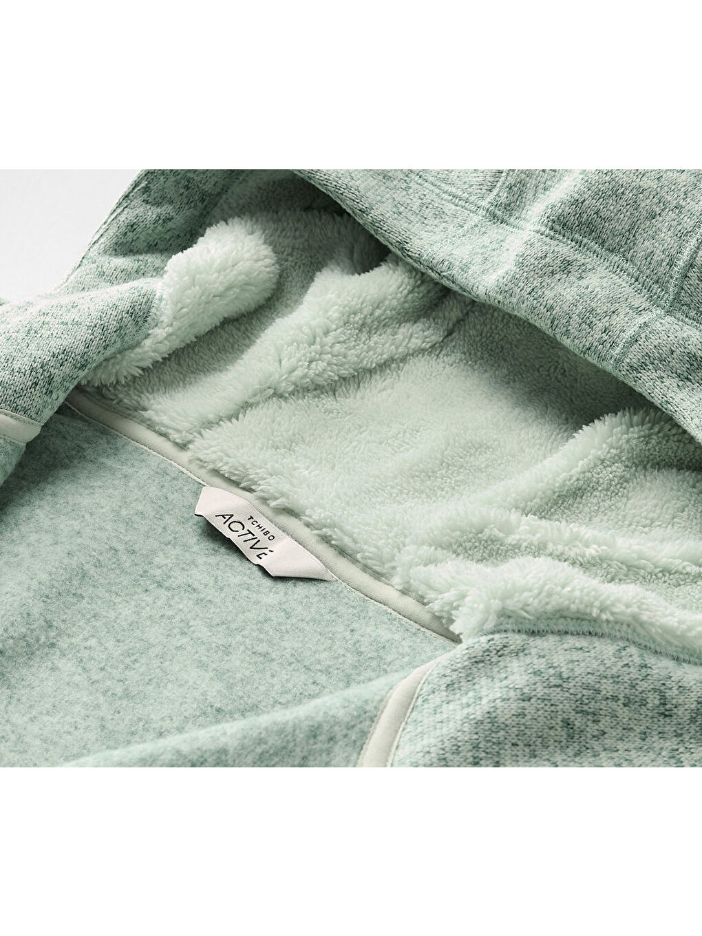 Kadın Örgü Polar Ceket, , Yeşil-5