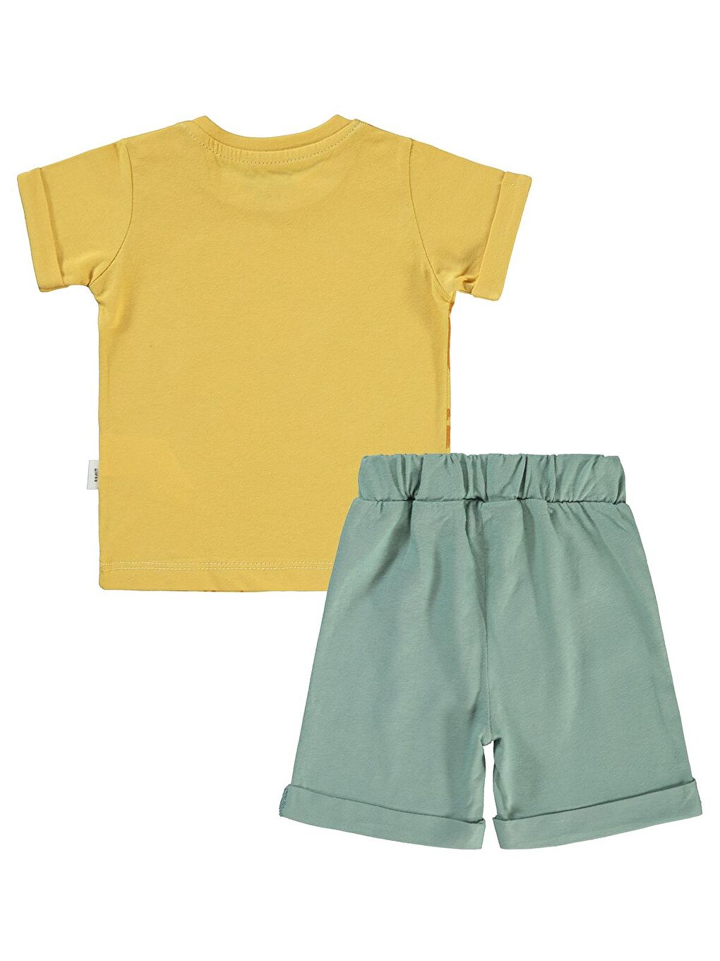 Kahverengi Baby Erkek Bebek Takım 6-18 Ay Hardal-2