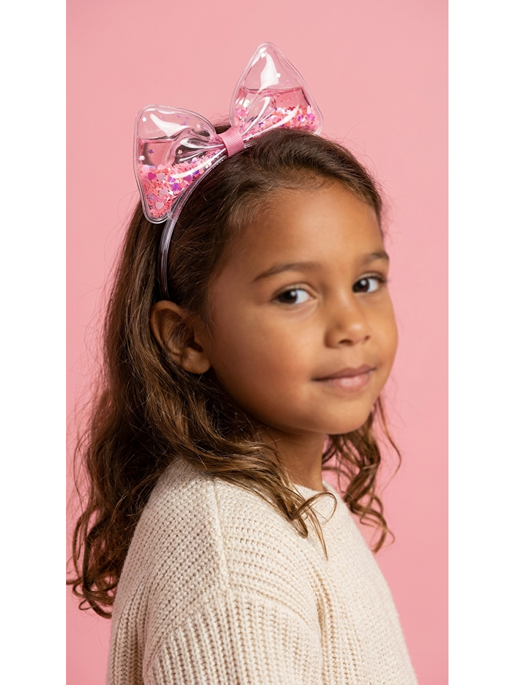 Fiyonk Detaylı Koyu Pembe Çocuk Taç-1