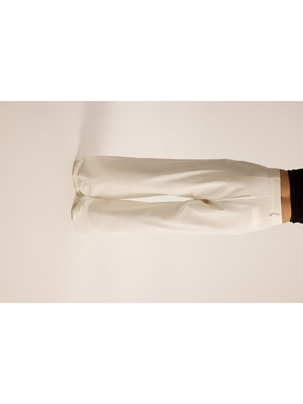 Mandy Kemer Detay Ekru Palazzo Pantolon-4