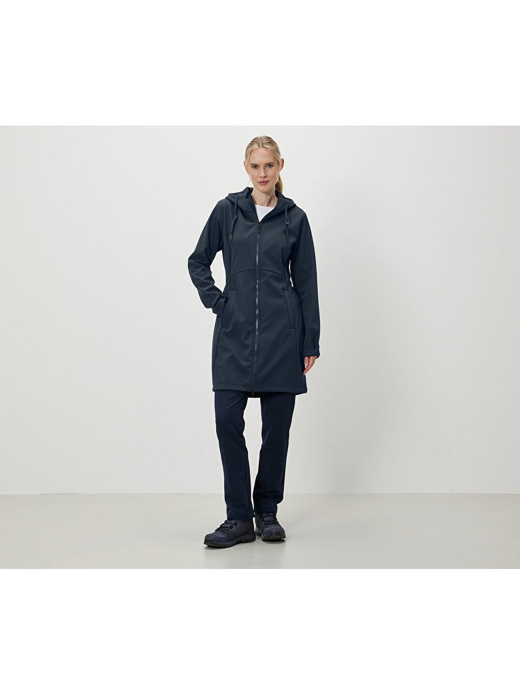 Kadın Softshell Palto, Lacivert