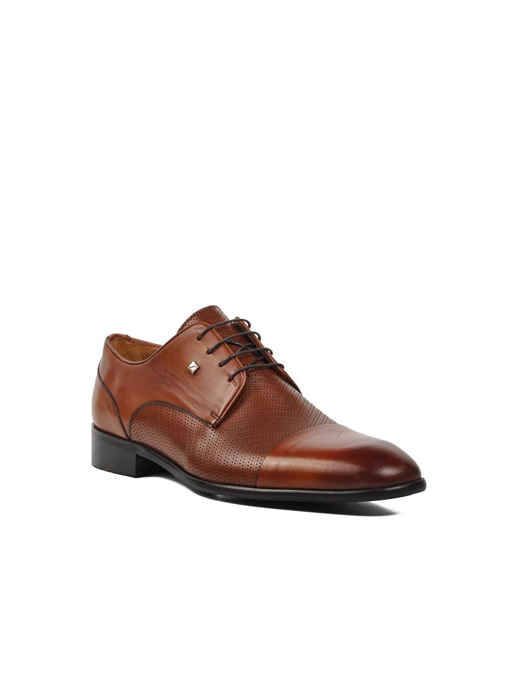 Kahverengi Taba Hakiki Deri Erkek Klasik Ayakkabı 9511-B-2
