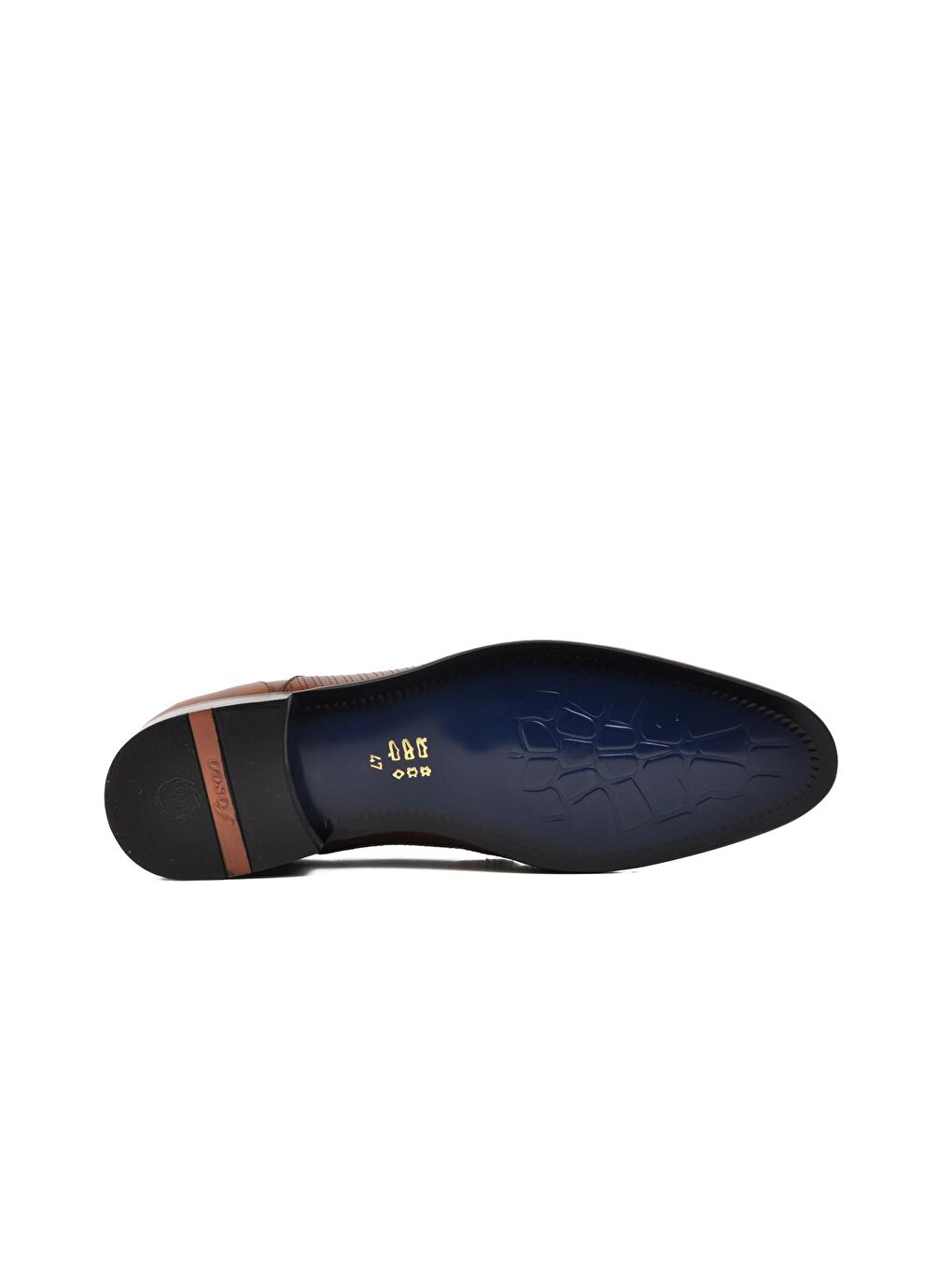 Kahverengi Taba Hakiki Deri Erkek Klasik Ayakkabı 9511-B-4