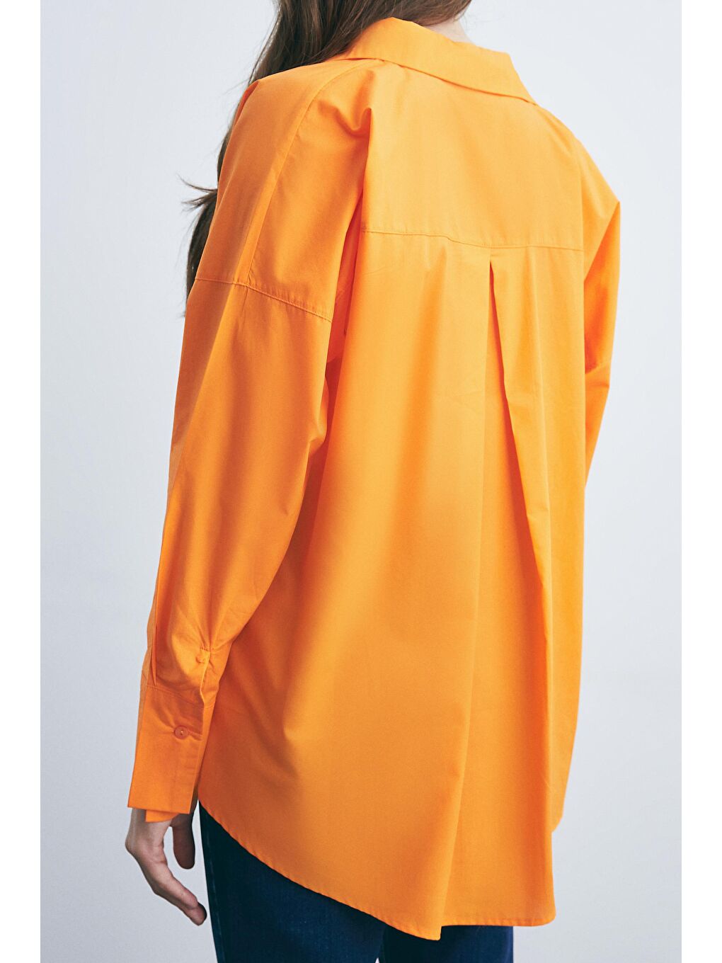 Turuncu Dokuma Gömlek-4