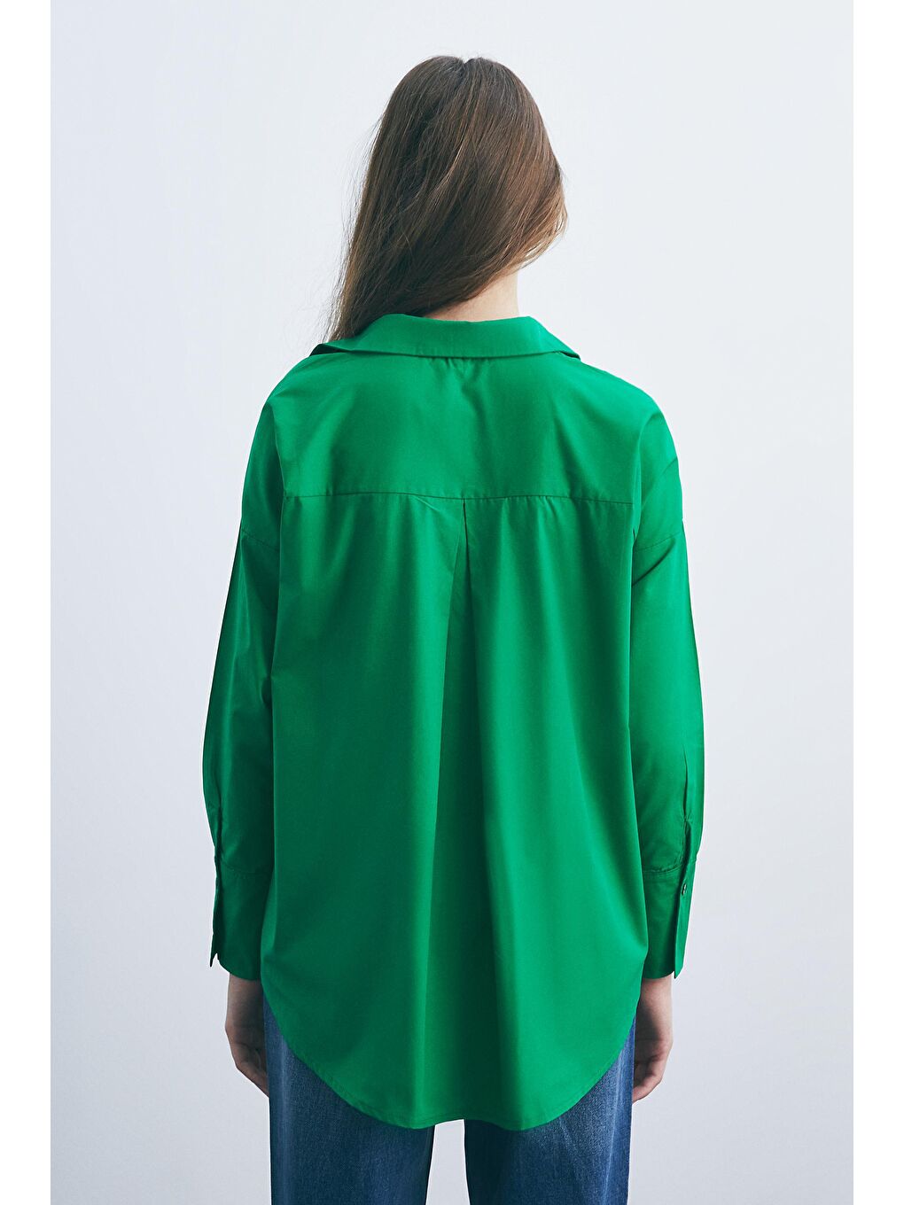 Koyu Yeşil Dokuma Gömlek-3