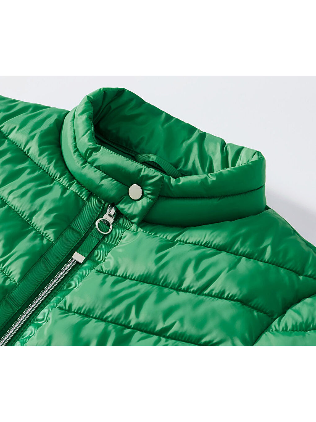 Kadın Kapitone Ceket, Yeşil-4