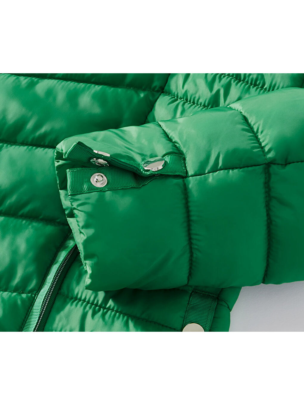 Kadın Kapitone Ceket, Yeşil-5