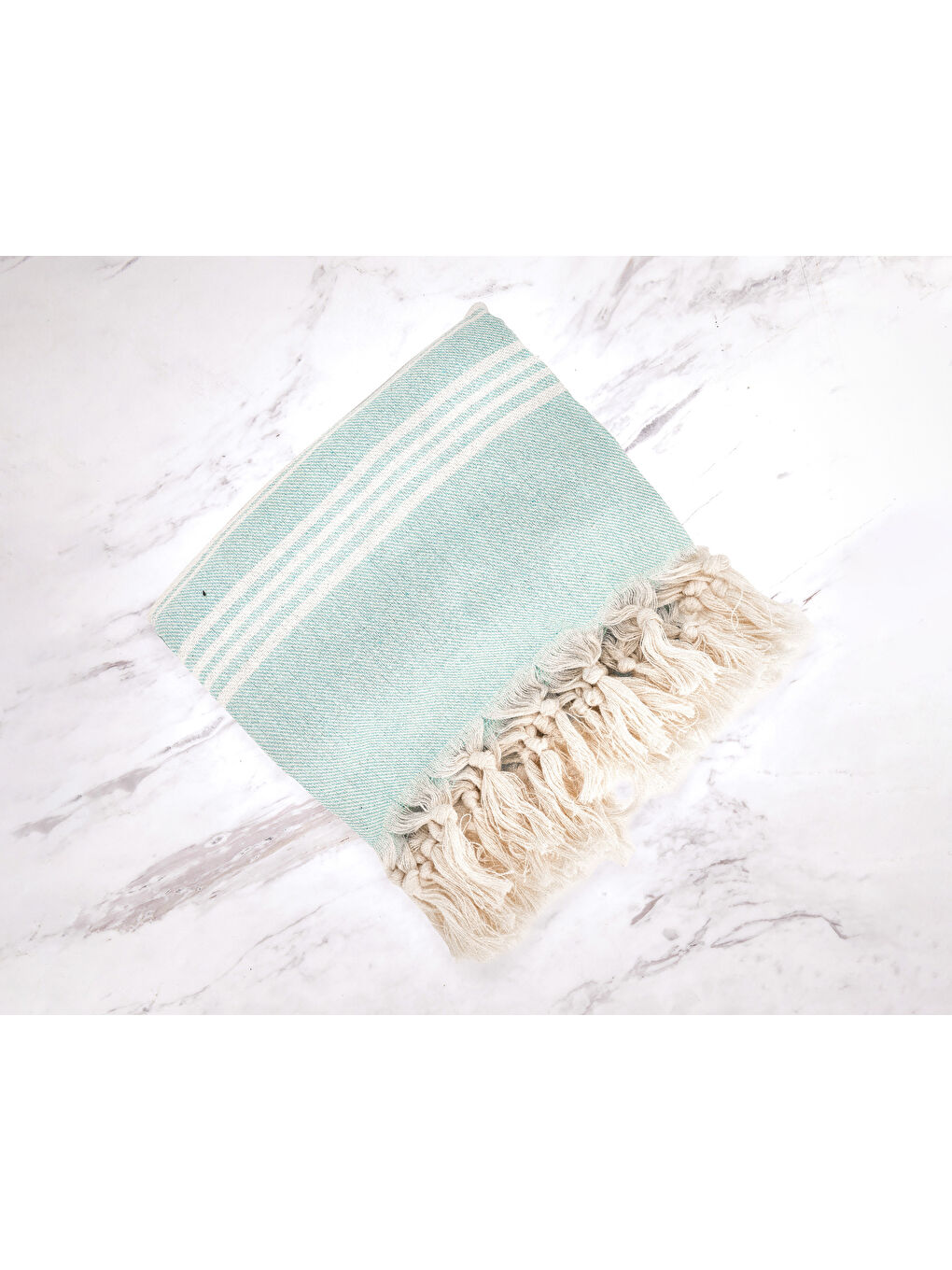 Yeşil Mint Organik Pamuklu Peştemal