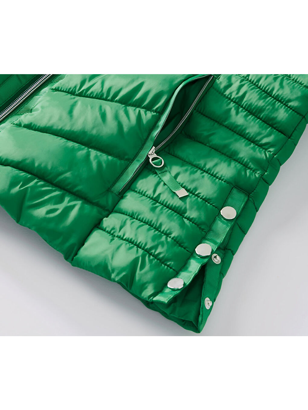 Kadın Kapitone Ceket, Yeşil-6