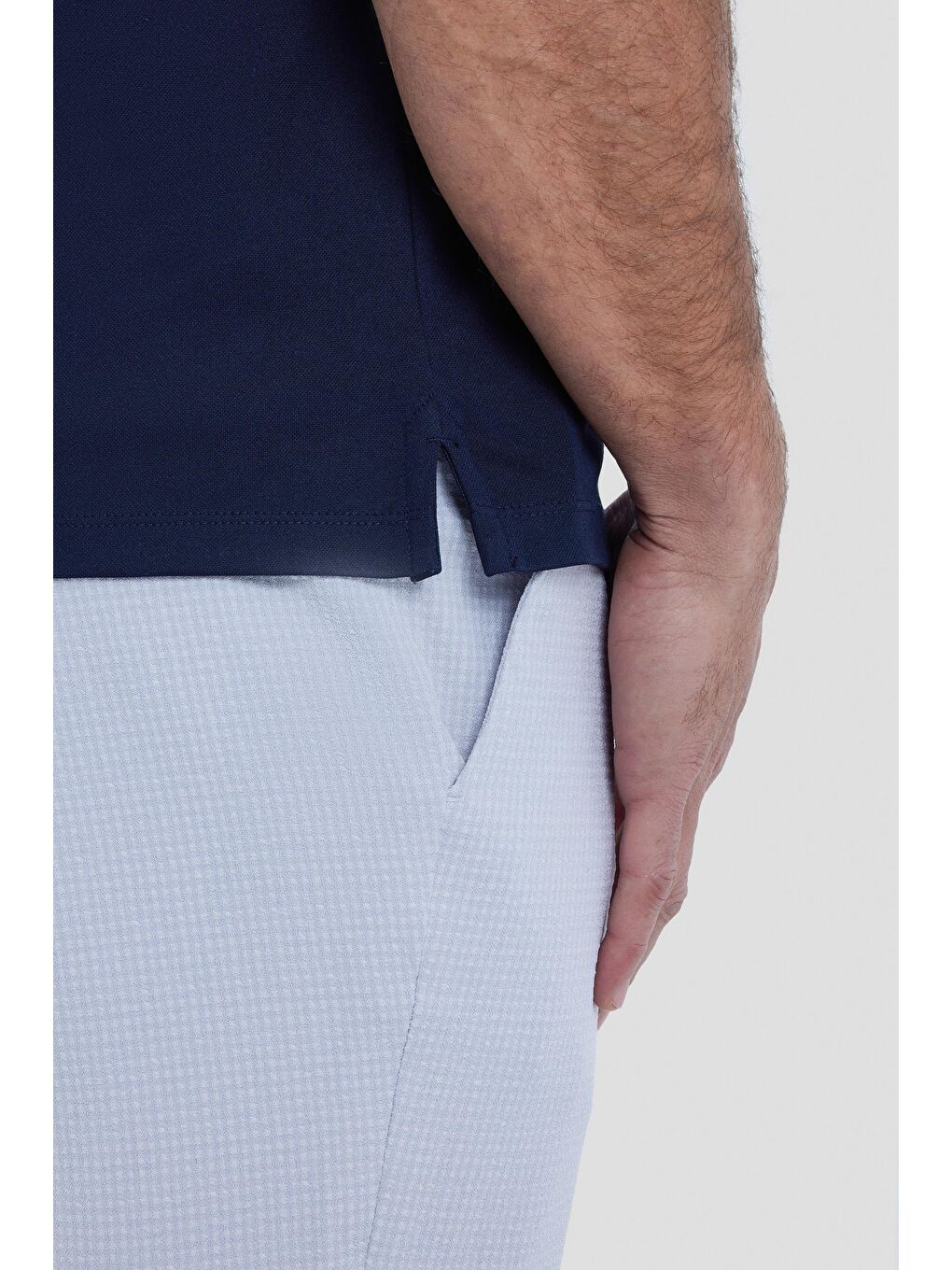 Lacivert Regular Fit Bisiklet Yaka Erkek T-Shirt-4