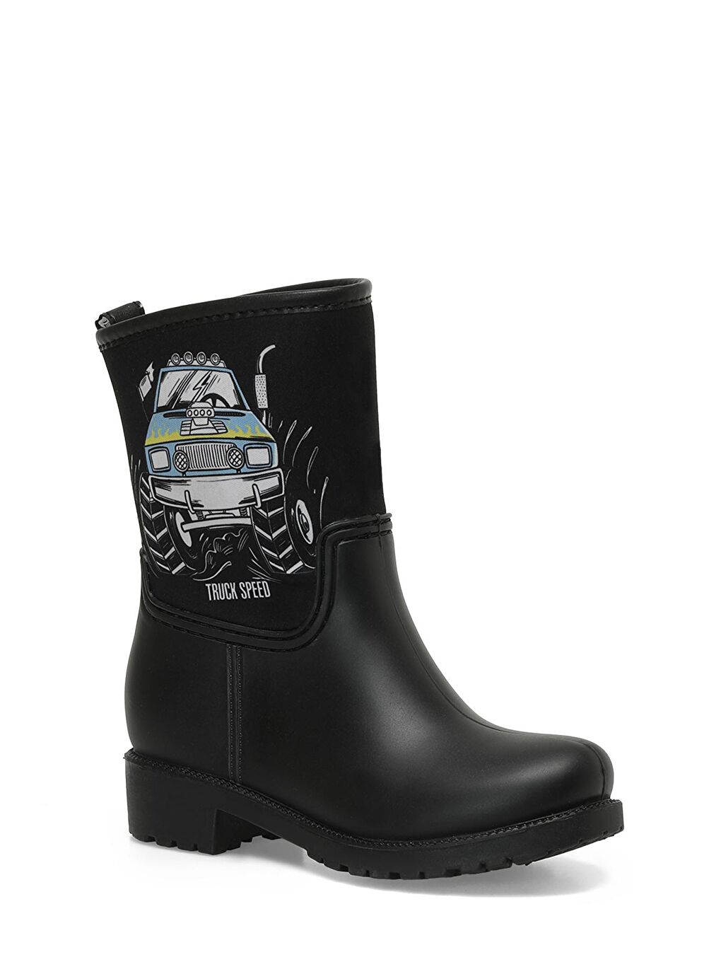 ELIS F 3PR Siyah Erkek Çocuk Yağmur Çizmesi-1