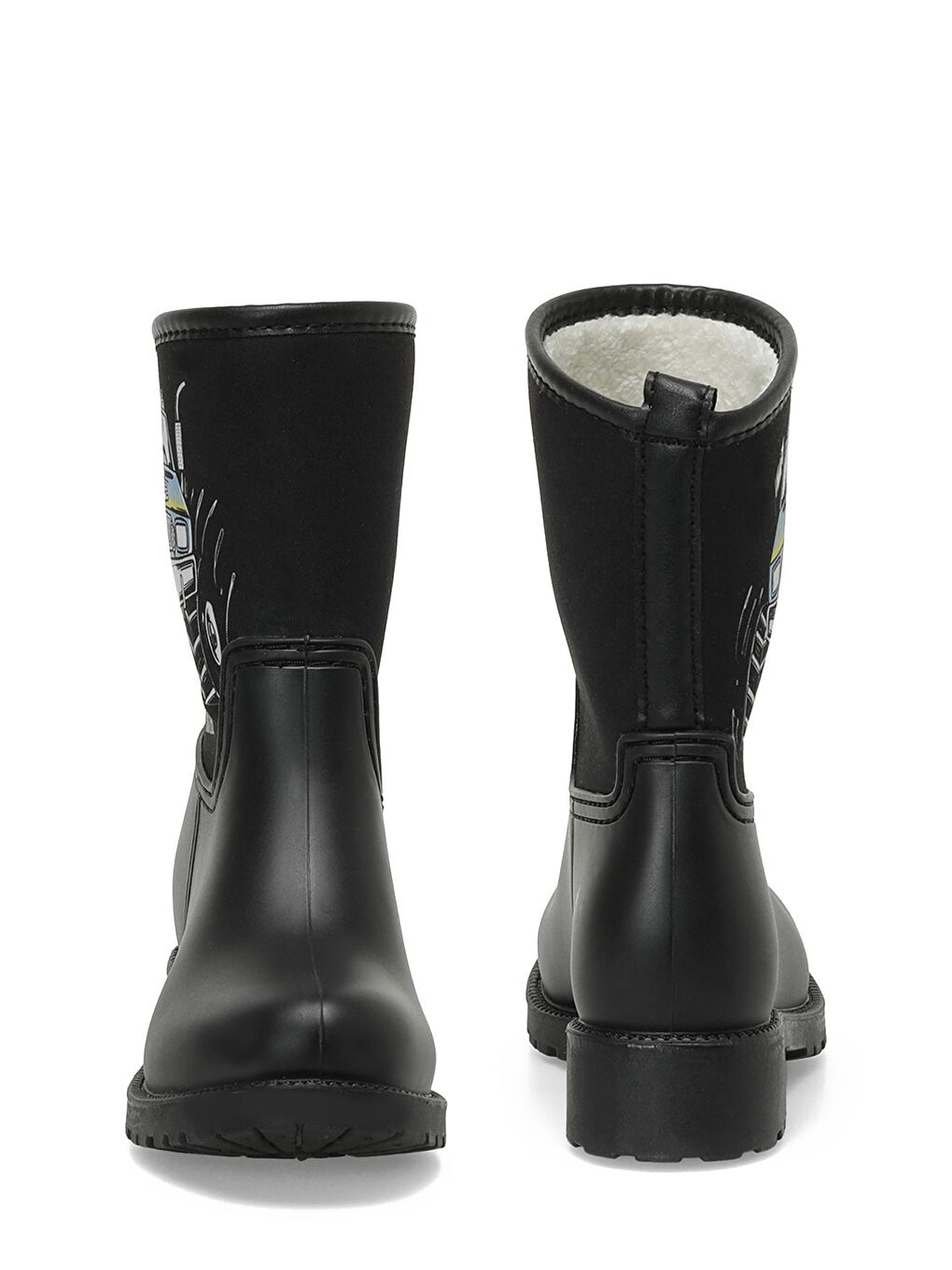 ELIS F 3PR Siyah Erkek Çocuk Yağmur Çizmesi-4