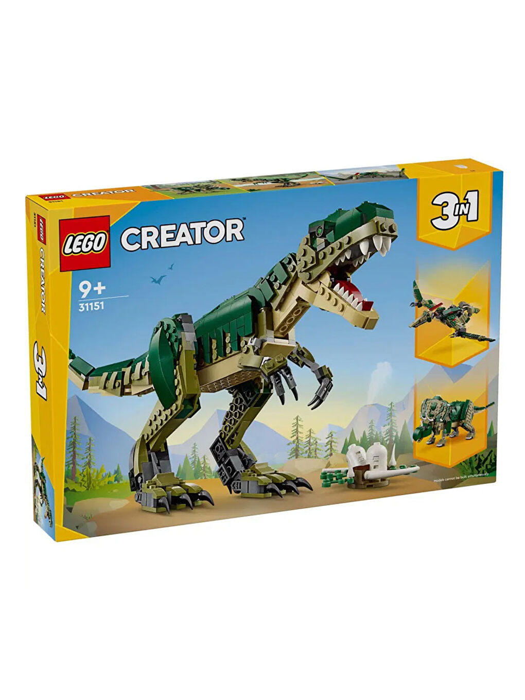 Lego Renksiz Creator 3ü 1 Arada T Rex Çocuklar için Dinozor Oyuncak 31151 - 2