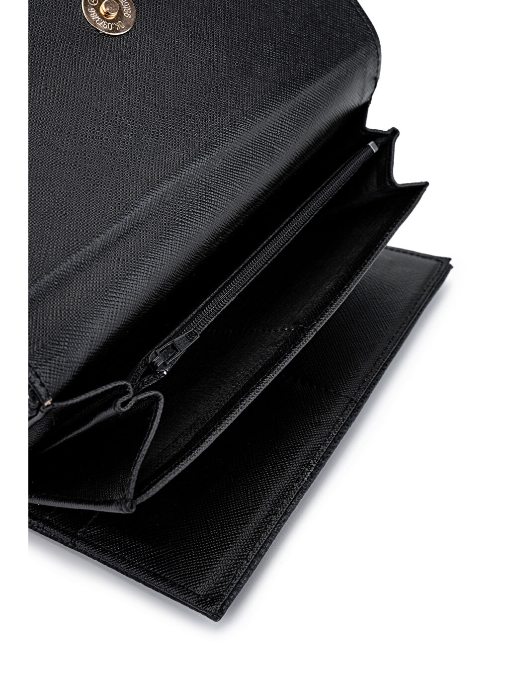 Zarf Detaylı Suni Deri Kadın Cüzdan Siyah ZC183-2