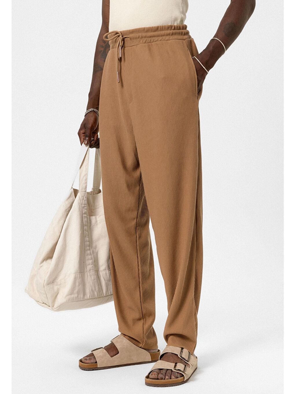 Kahverengi Basic Oversize Ottoman Takım Taba-3