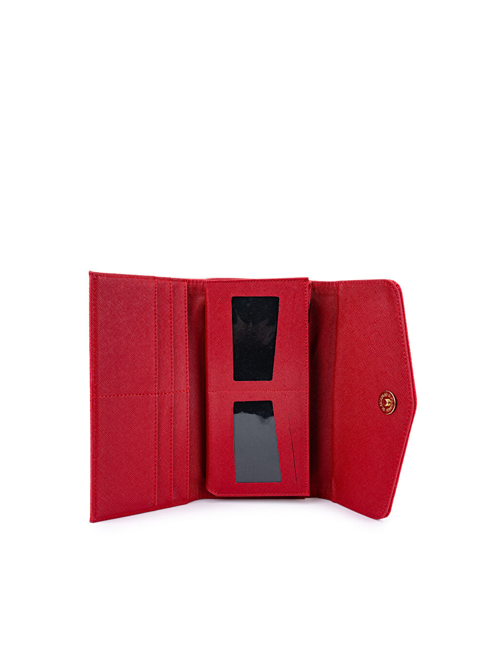 Zarf Detaylı Suni Deri Kadın Cüzdan Kırmızı ZC183-1