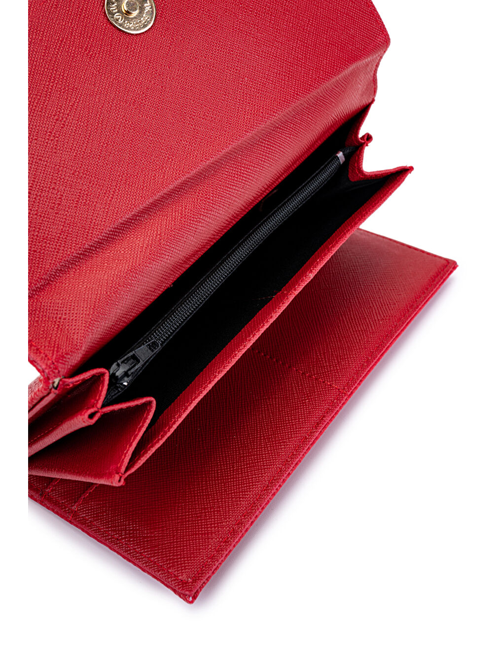 Zarf Detaylı Suni Deri Kadın Cüzdan Kırmızı ZC183-2