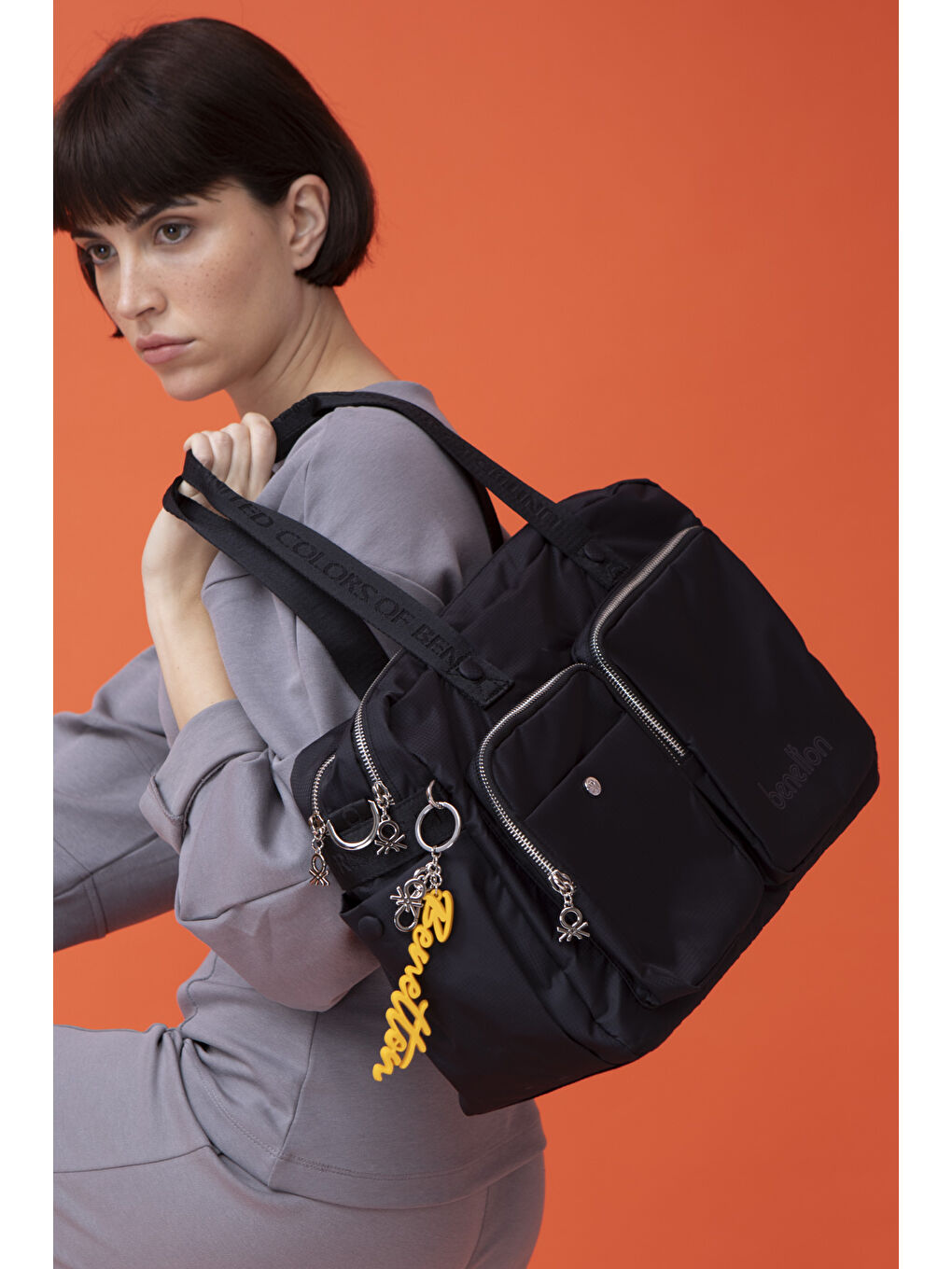 Siyah Kadin Kol Çantasi Si̇yah BNT1461-2