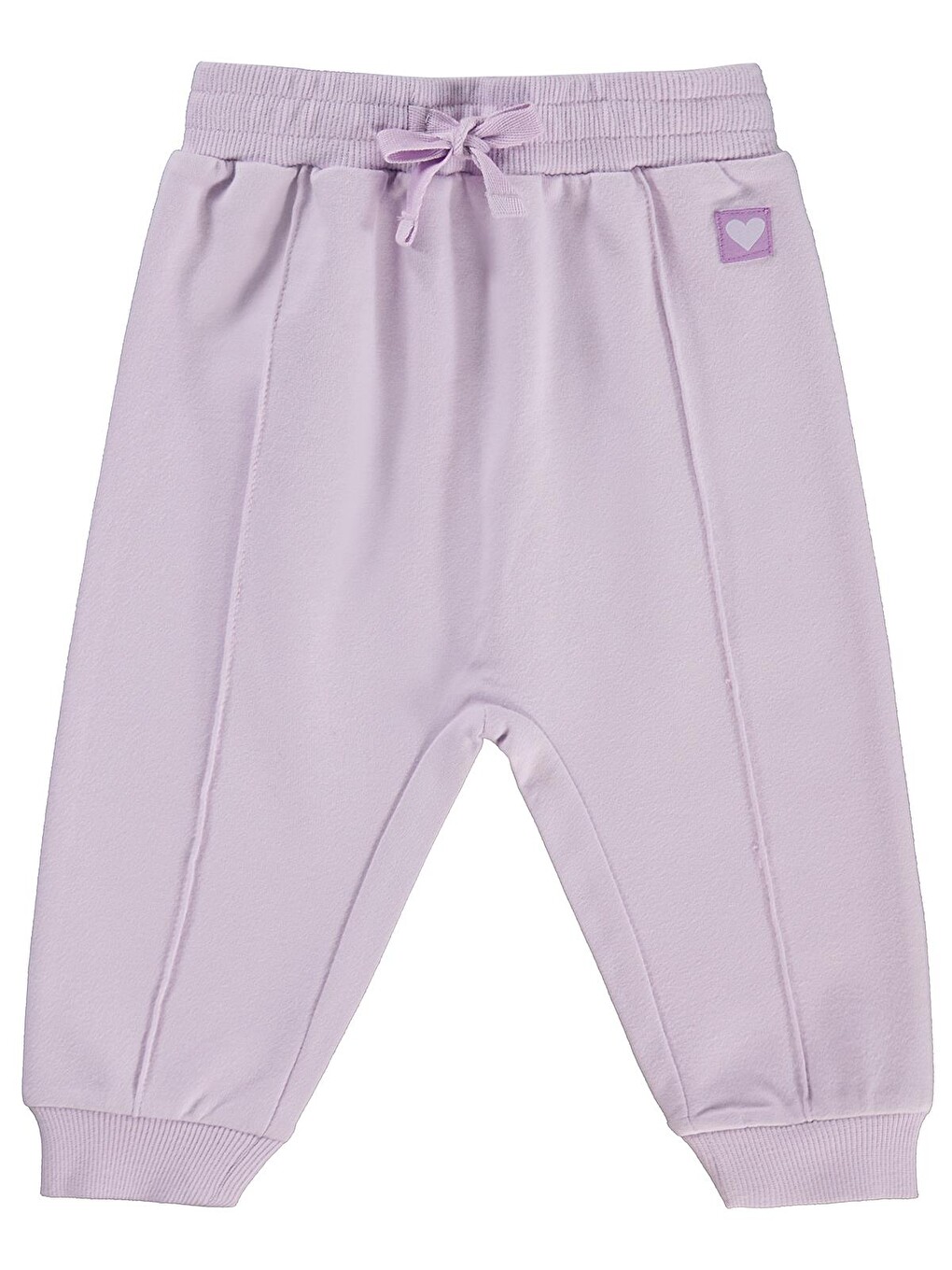 Baby Basic Kalp Etiketli 6-18 Ay Eşofman Altı - Lila