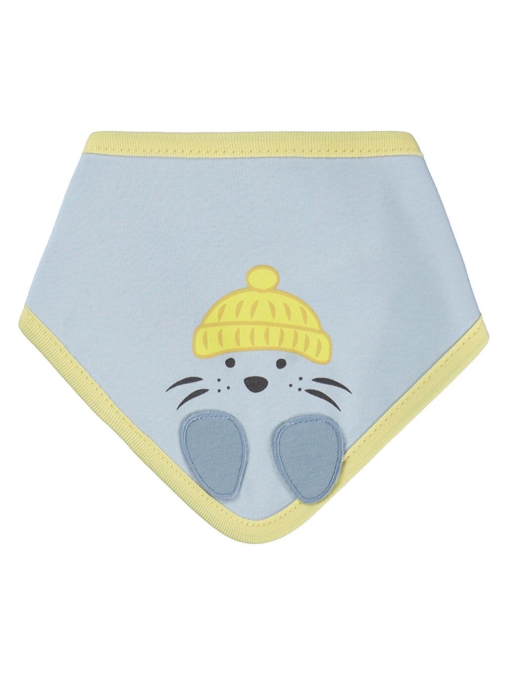 Baby Yıldız Baskılı 2 li Mama Önlüğü - Mavi-1