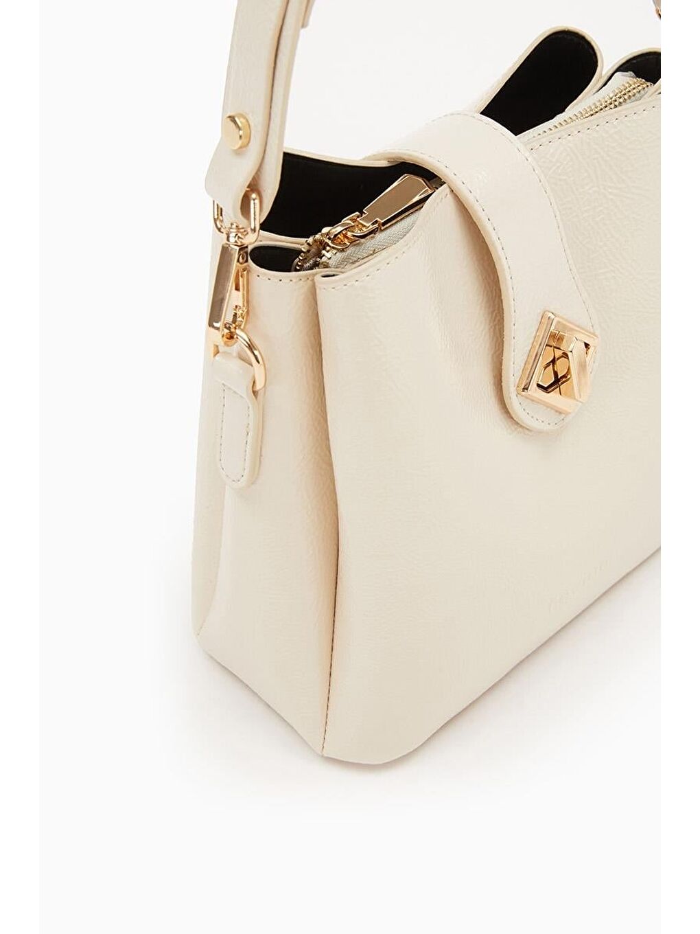 Kahverengi Krem Rugan Kadın Omuz Çantası 930167-3