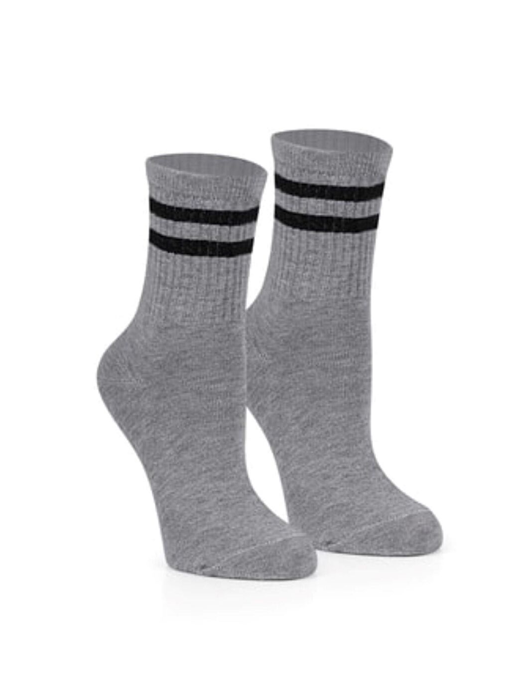 OZZY SOCKS Karışık Kadın 12' Çift Karışık Renkli Çizgili Tenis Çorabı - 6