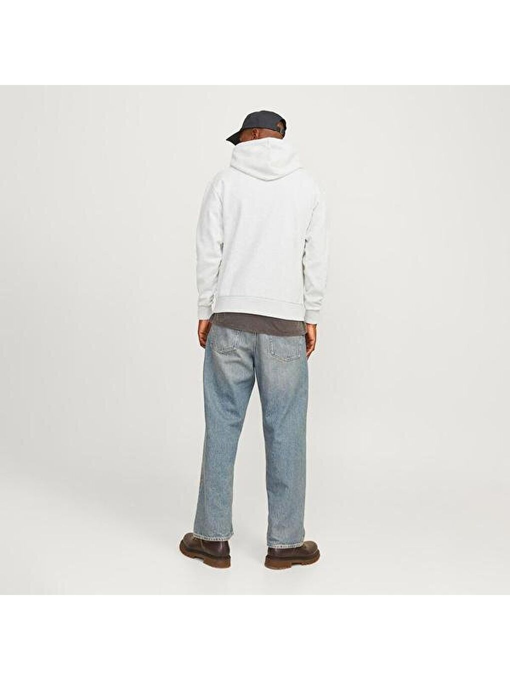 Jack&Jones Caleb Varsity Erkek Beyaz Kapüşonlu Sweatshirt-1