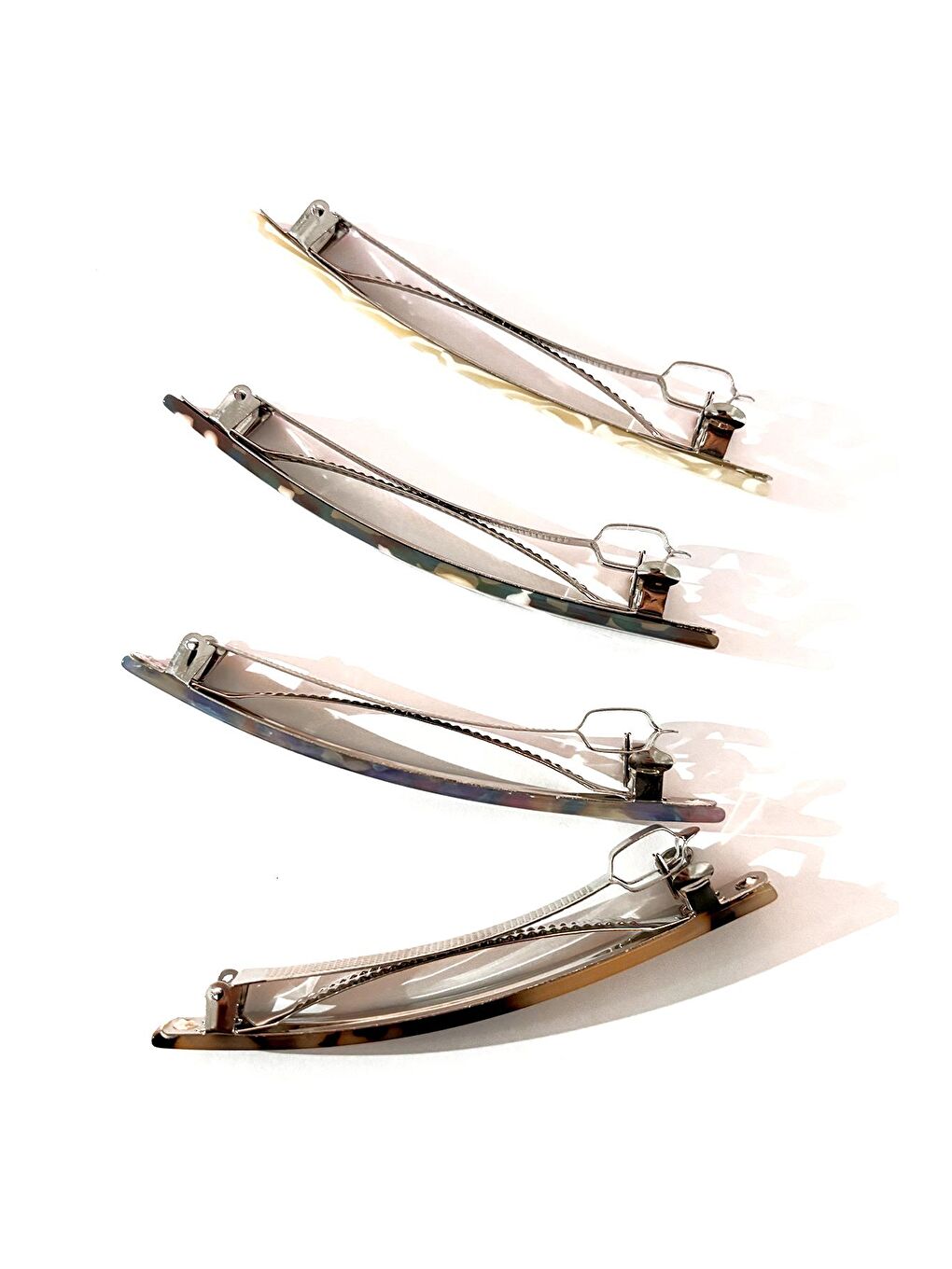 Karışık Düz Bar Asetat Toka Seti 4'lü Paket-5