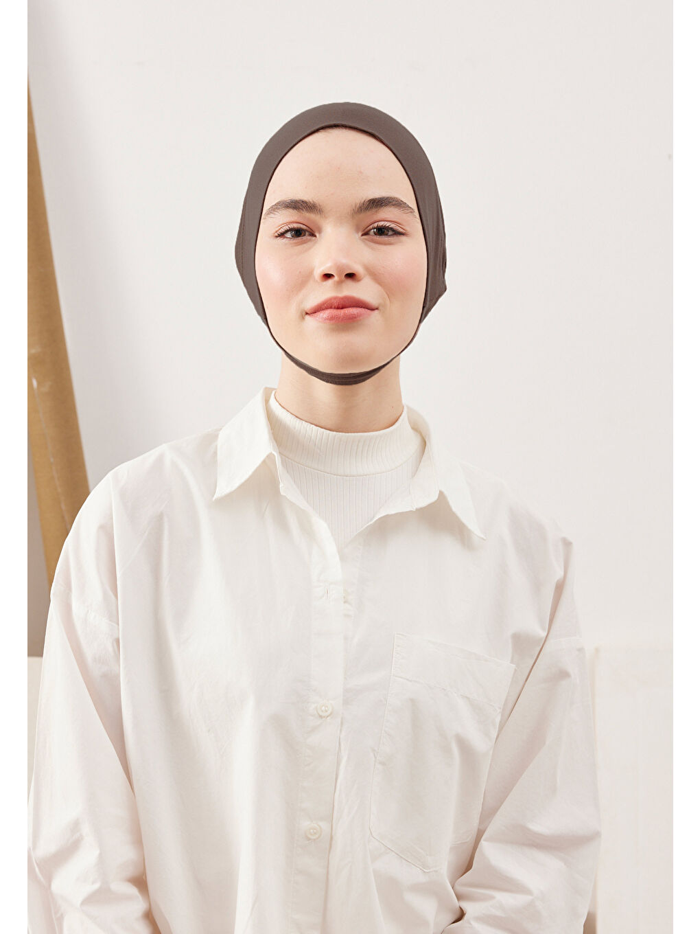 Kahverengi Geniş Hacimli Pratik Bone Koyu Vizon-3