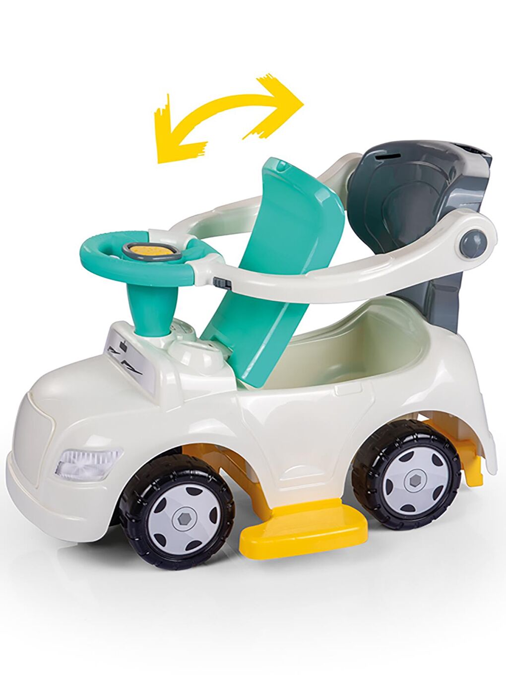 Oyuncak Step Araba 4 U 1 Arada - Yeşil-4
