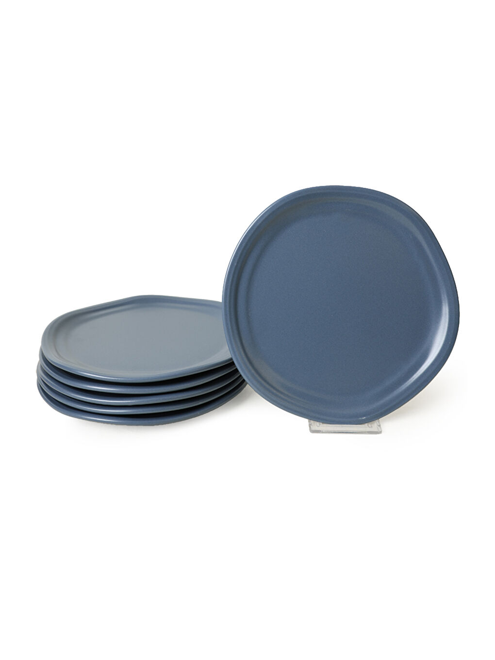 Mat Mavi Bloom Pasta Tabağı 24 Cm 6 Adet-5