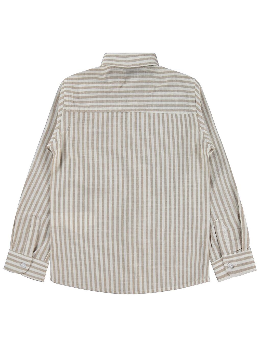 Boys Nakışlı Gömlek 6-9 Yaş Gömlek - Bej 9-10 Yaş-1