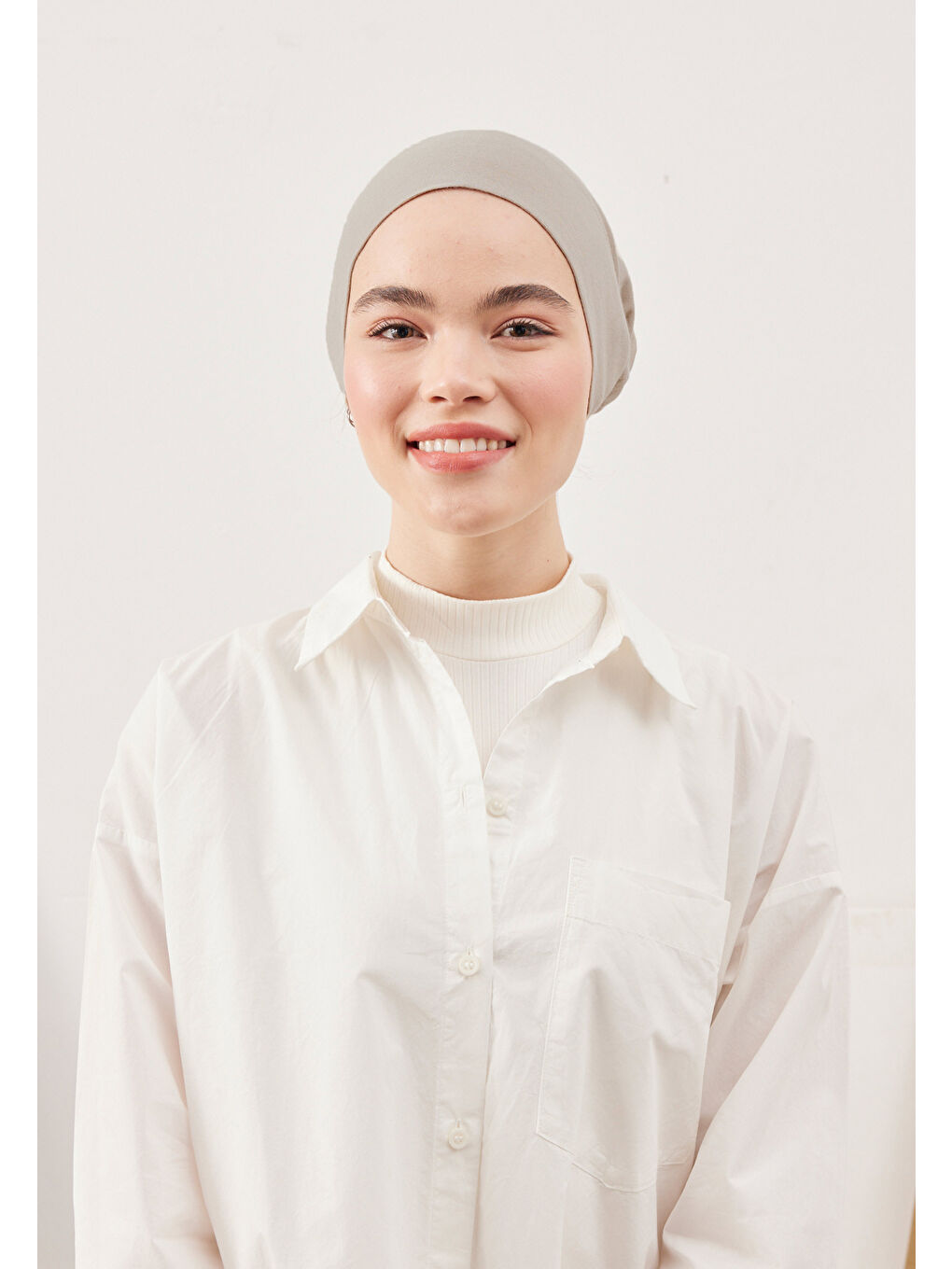 Kahverengi Geniş Hacimli Pratik Bone Açık Vizon-2