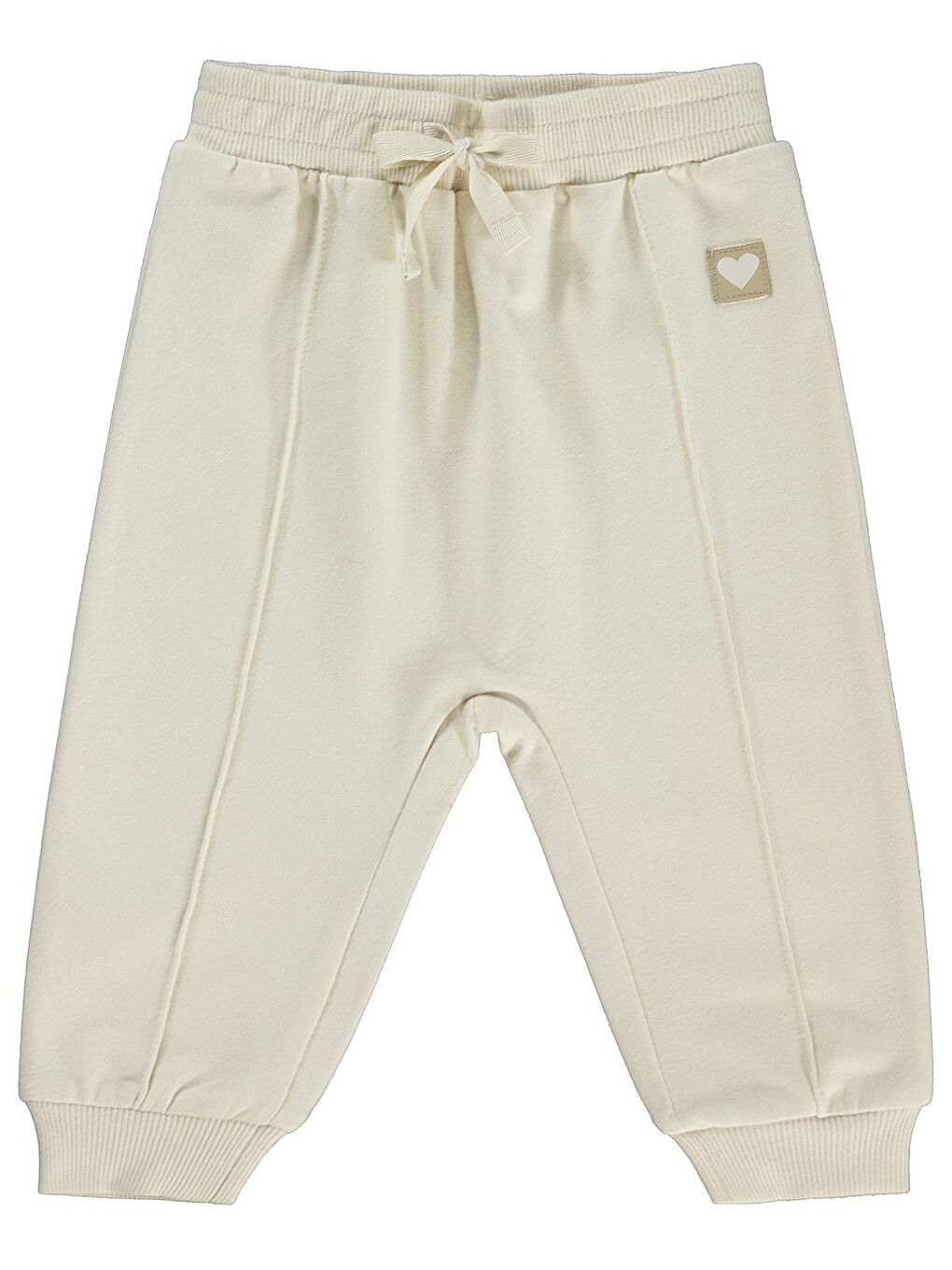 Baby Basic Kalp Etiketli 6-18 Ay Eşofman Altı - Bej