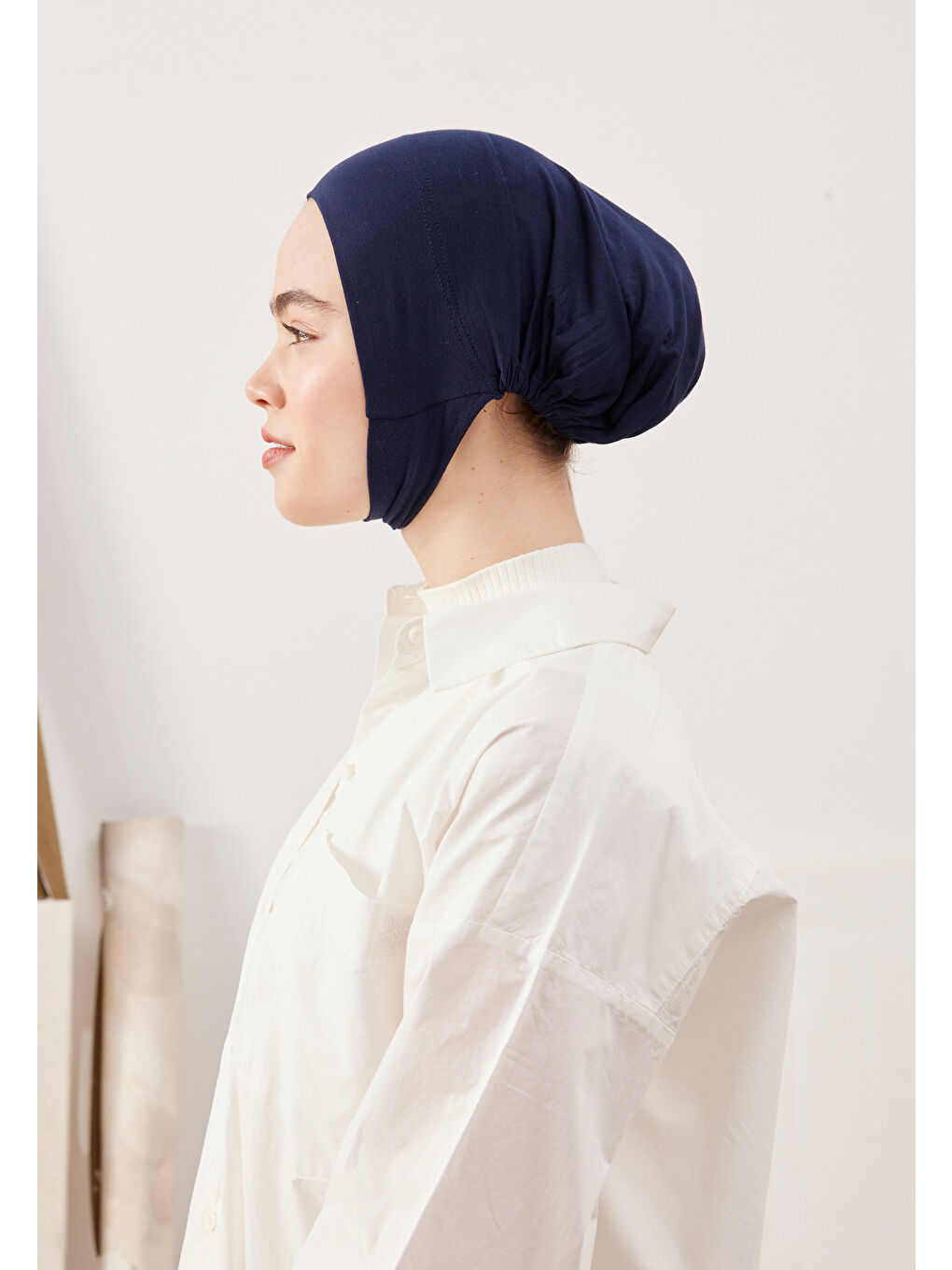 Geniş Hacimli Pratik Bone Lacivert-2