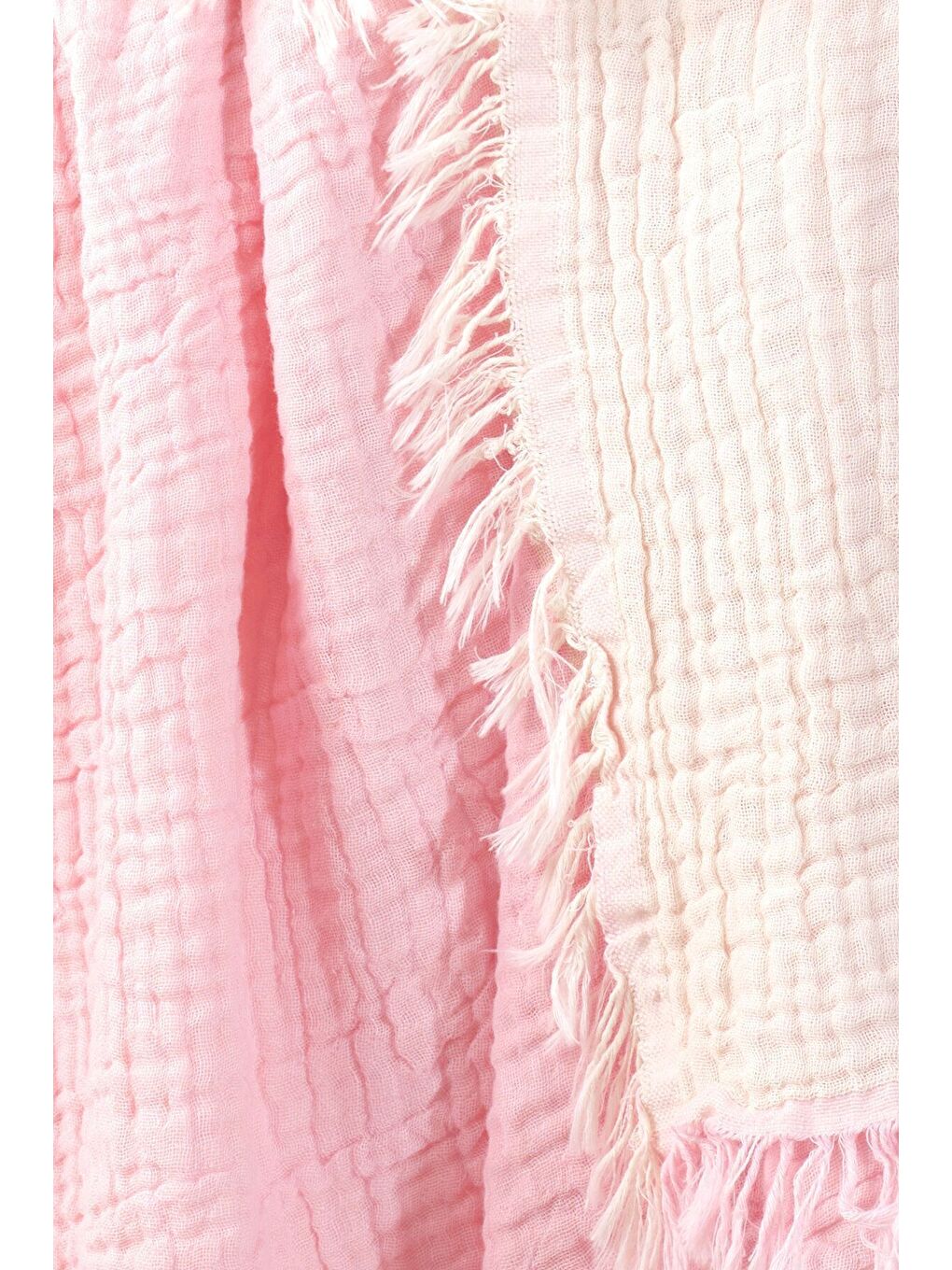 Pembe 5 Katlı %100 Pamuk Müslin Bebek Battaniyesi PEMBE/150X150CM-1