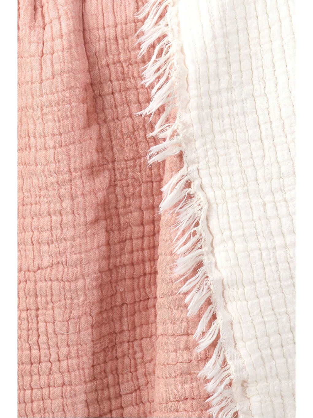 Pembe 5 Katlı %100 Pamuk Müslin Bebek Battaniyesi SOMON/150X150CM-1