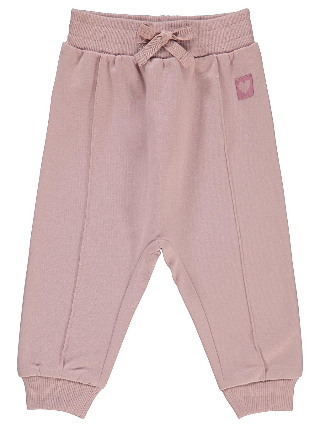 Pembe Baby Basic Kalp Etiketli 6-18 Ay Eşofman Altı - Lila