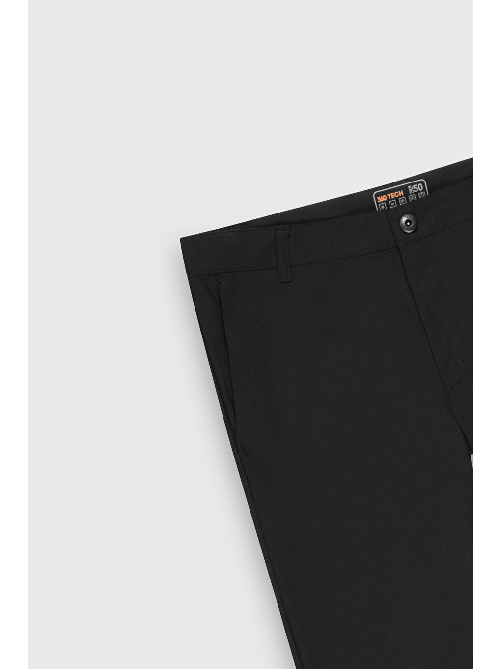 Erkek Siyah 360 Her Yöne Esneyen Slim Fit Dar Kesim Yan Cep Pantolon-7