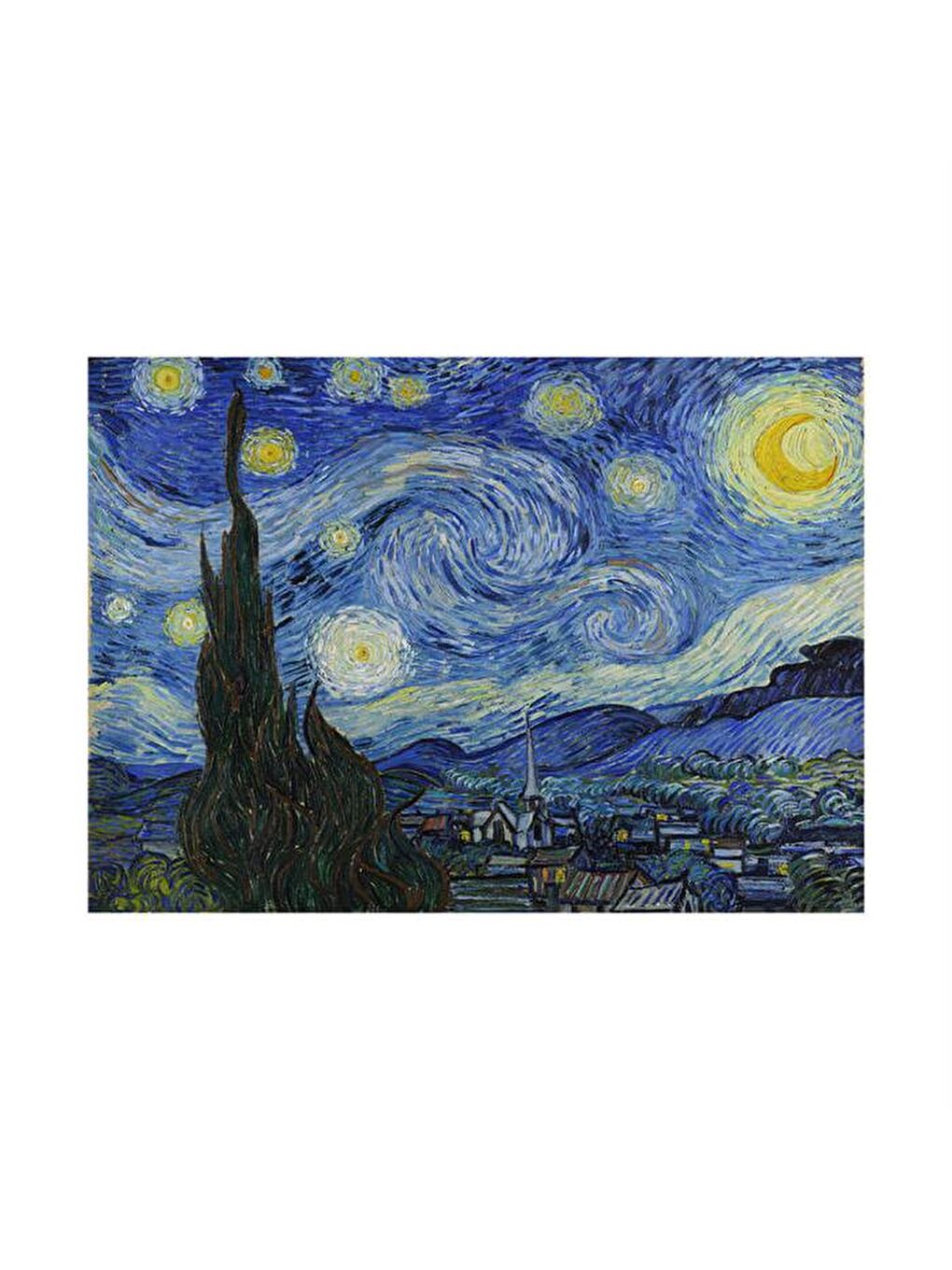 Blue Focus Karışık 1000 Parça Puzzle Starry Night (Yıldızlı Gece) - 1