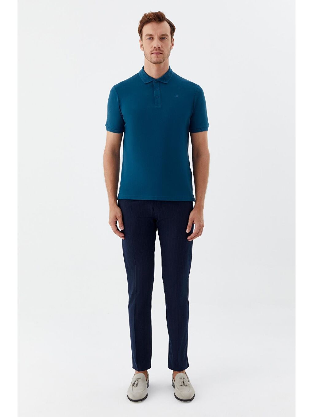 Mavi Parlement Standart Fit %100 Pamuk Polo Yaka Erkek Tişört-1