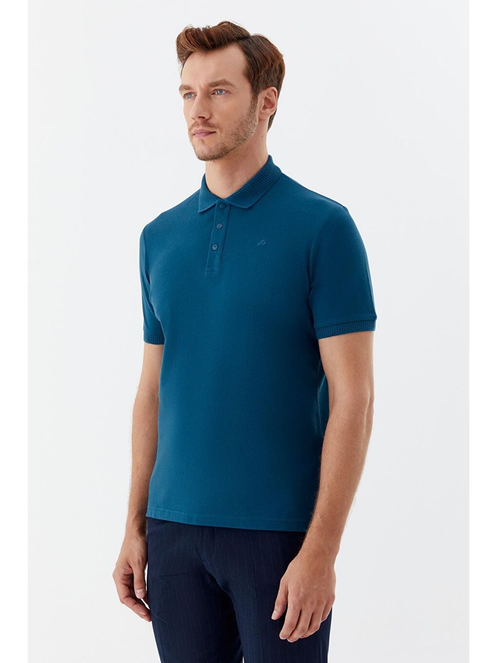 Mavi Parlement Standart Fit %100 Pamuk Polo Yaka Erkek Tişört-2