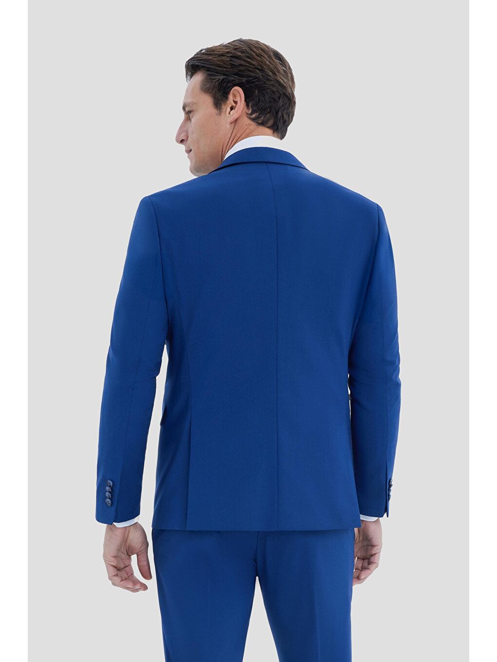 Mono Yaka Takım Elbise İndigo-2