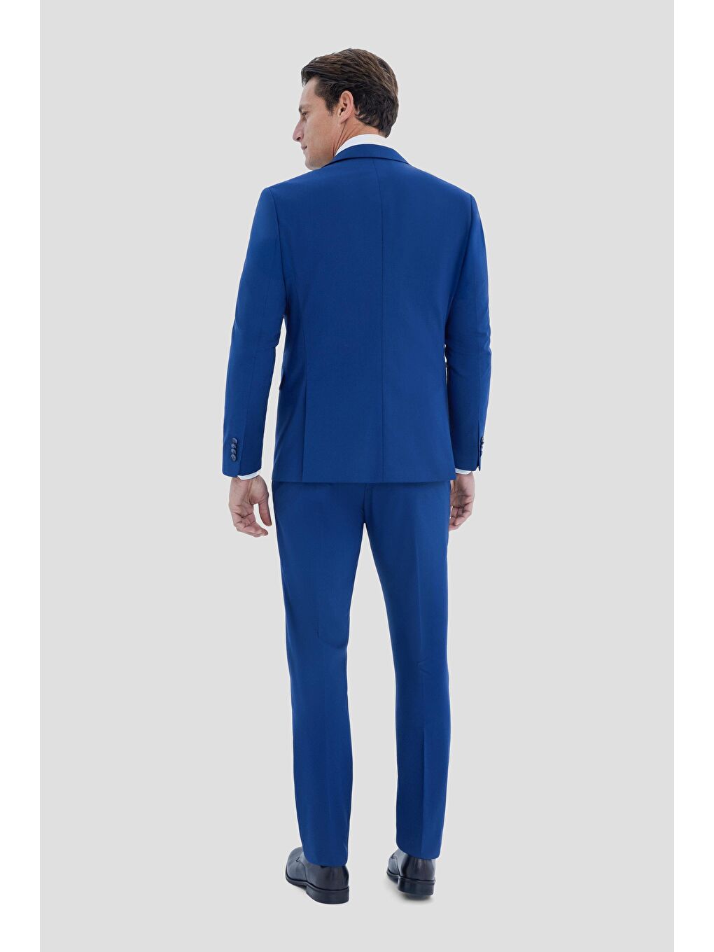 Mono Yaka Takım Elbise İndigo-3