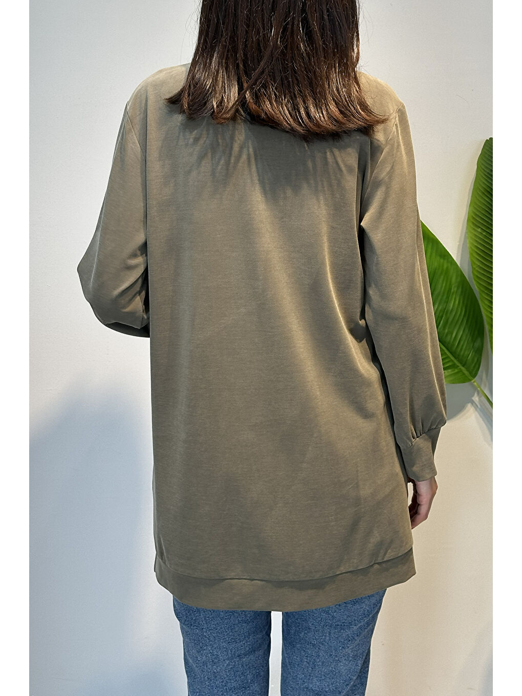 Pamuklu Basic Tunik 7474 Haki-2