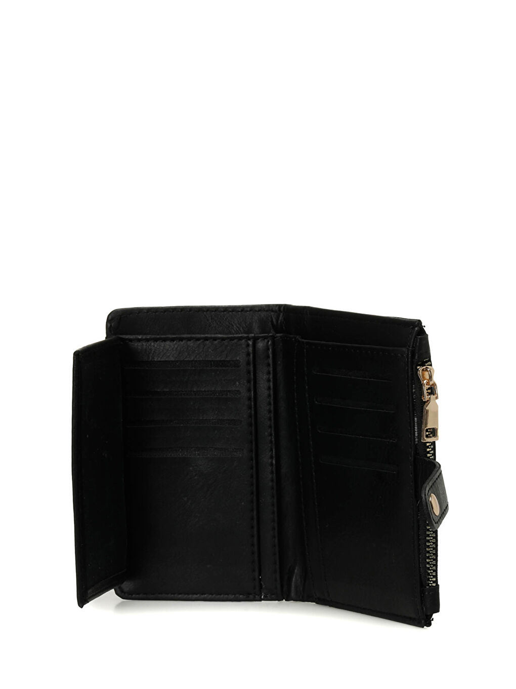 PLRS FERMUAR 4PR Siyah Kadın Cüzdan-2