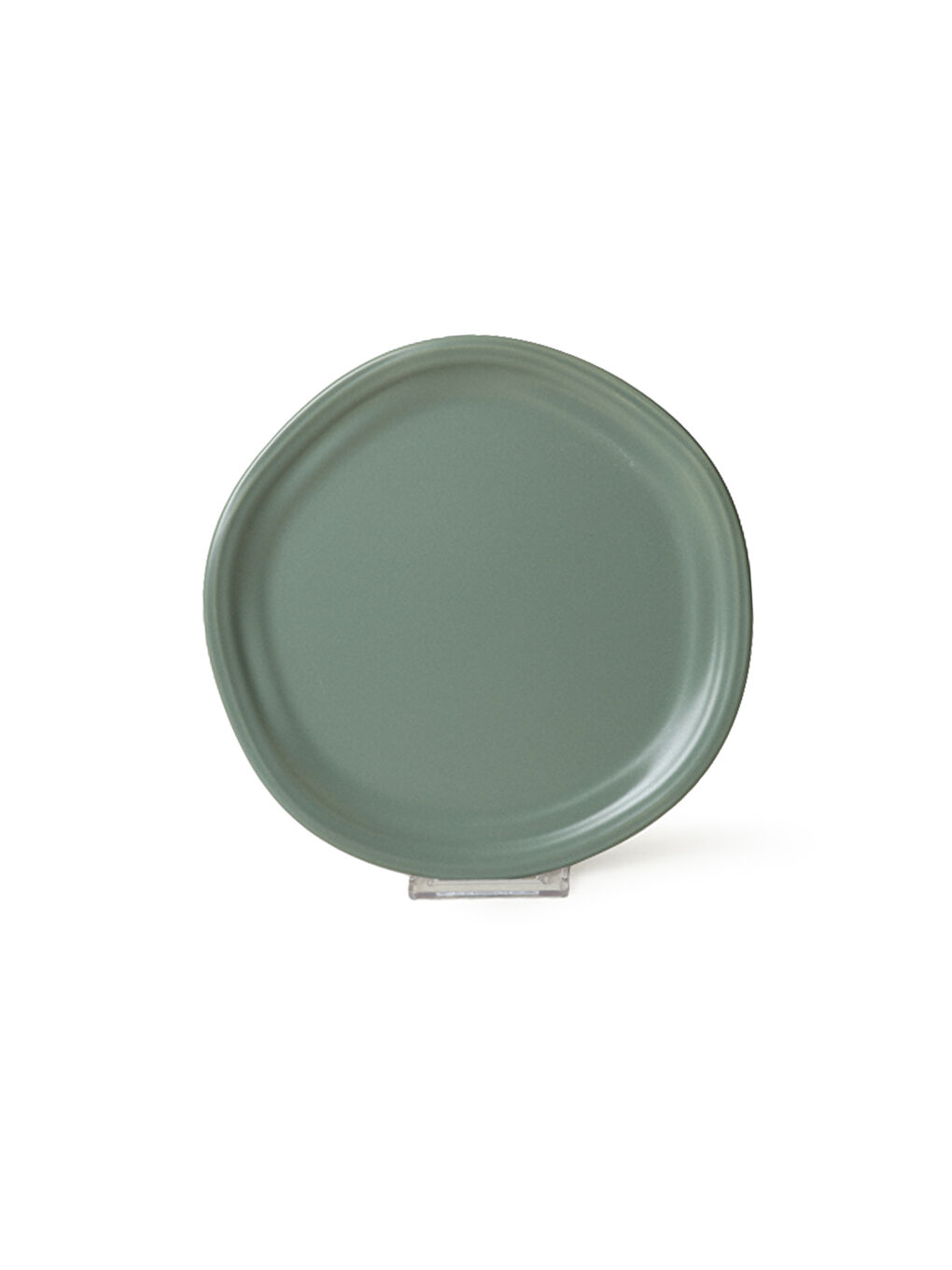 Mat Yeşil Bloom Pasta Tabağı 24 Cm 6 Adet-6