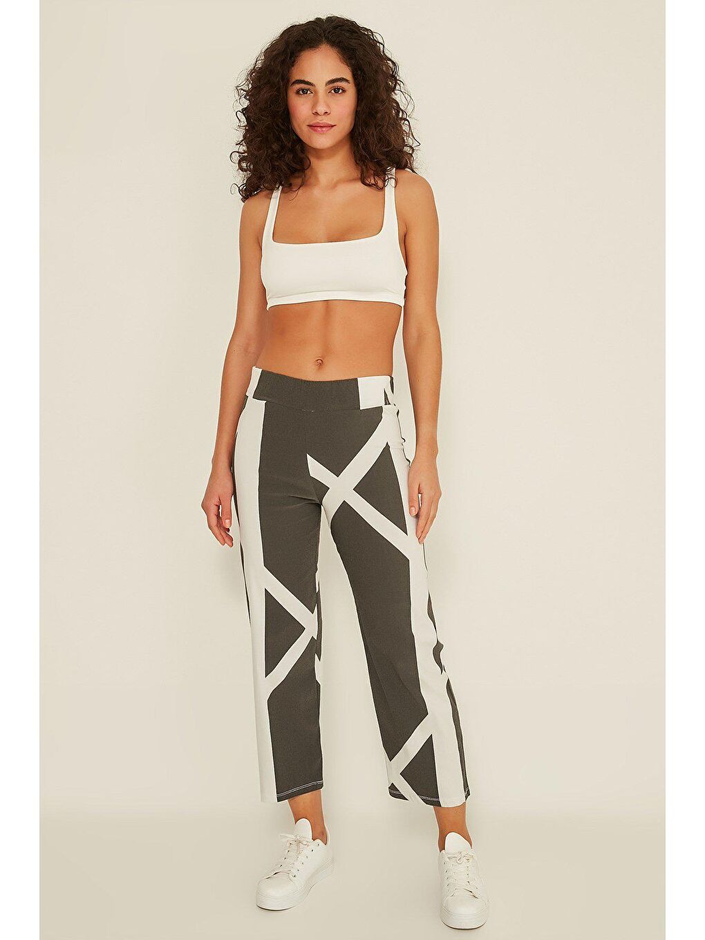 723 Kadın İspanyol Paça Eşofman Altı Siyah-2