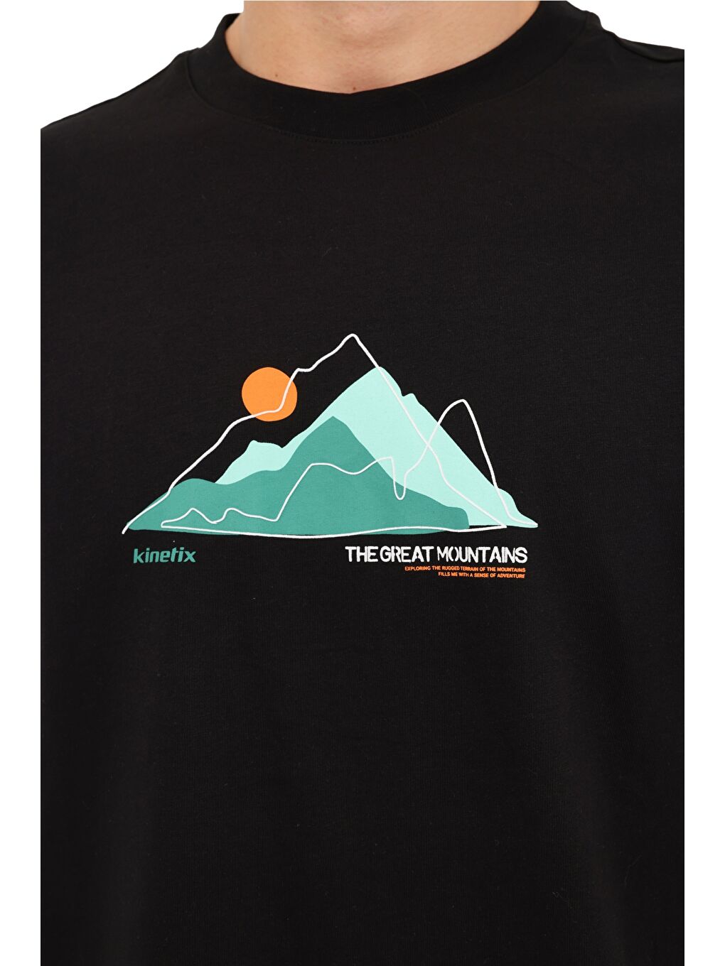 ML DAY 11OTD213 5FX Siyah Erkek Kısa Kol T-Shirt-3