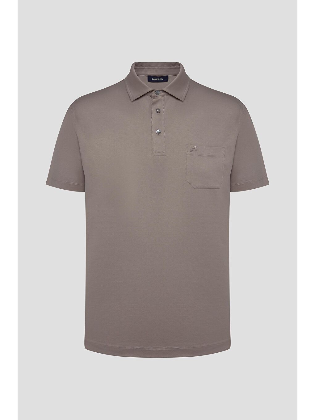 Kahverengi Cep Detaylı Düğmeli Polo Yaka Erkek T-Shirt Kahve